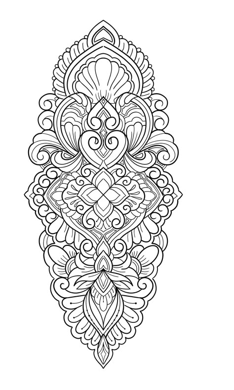 Ornamental Arm Tattoos For Women, Mandala Skull Tattoo Design, Mandala Reference, Mandala Tattoo Sleeve Women, Ornamental Tattoo Design, Geometric Tattoo Leg, Mandala Tattoos For Women, Mandela Tattoo, Ichigo Kurosaki Wallpaper