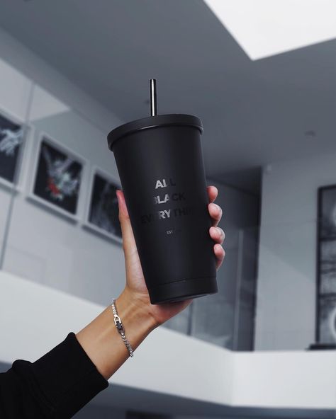 Blvck Paris on Instagram: “Blvck tumbler mug for all-black lovers. 🖤  Hit the link in bio.” Black Like Me, Black Everything, Gray Aesthetic, All Black Everything, Black Edition, White Aesthetic, Black Coffee, Black Love, Shades Of Black