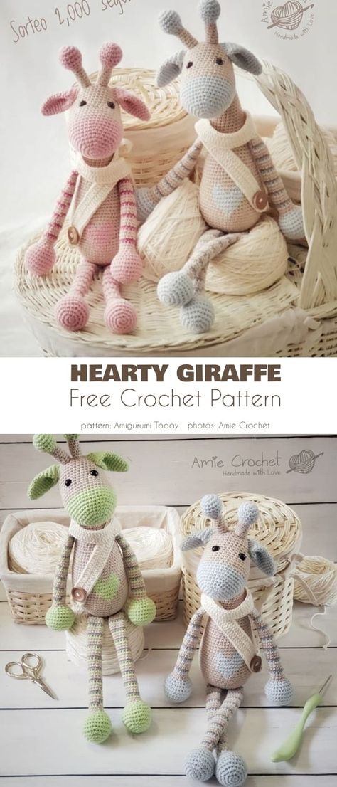 Crochet Giraffe Pattern, Amigurumi Giraffe, Crochet Lion, Giraffe Crochet, Confection Au Crochet, Crochet Easter, Pola Amigurumi, Giraffe Pattern, Crochet Animal Patterns