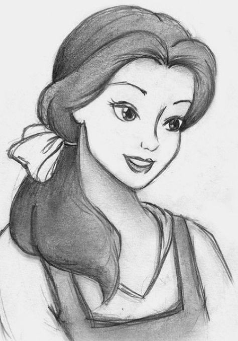 Sketch Ideas Pencil, Disney Princess Sketches, Princess Sketches, رسم كاريكاتير, Easy Disney Drawings, Pencil Drawing Images, Disney Drawings Sketches, Easy Cartoon Drawings, Pencil Sketch Images