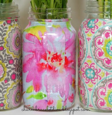 How To Decorate A Mason Jar, Mason Jar Diy Projects, Spring Mason Jar, Mason Jar Gifts Diy, Diy Mason Jars, Mason Jar Vase, Jar Decorations, Mason Jar Craft, Mason Jar Kitchen