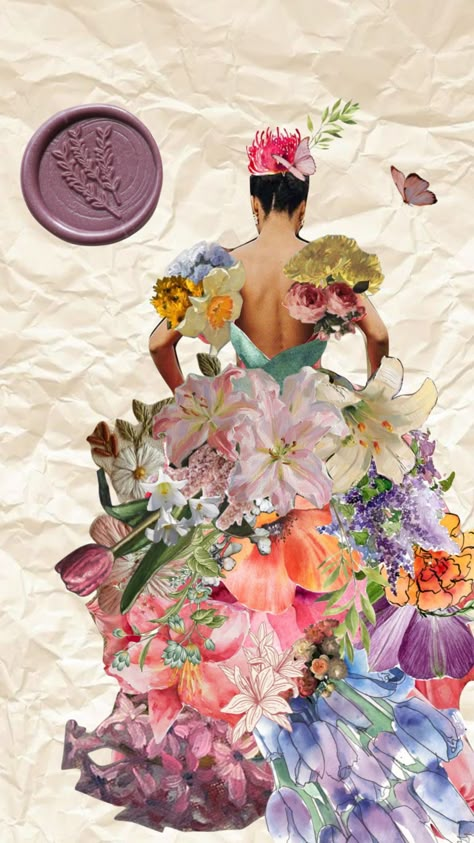 Flowers Collage, Aesthetic Shuffles, Flower Collage, Collage Art Projects, Surreal Collage, Magazine Collage, Paper Collage Art, Creative Genius, The Human Experience