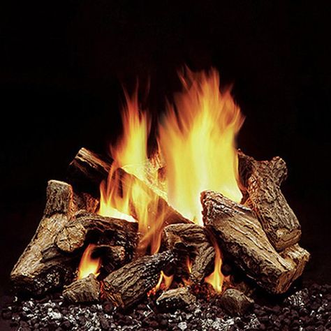 Fire Texture, Ventless Gas Logs, Grill Island, Mantel Ideas, Gas Log Sets, Masonry Fireplace, Gas Fireplace Logs, Round Fire Pit, Arts And Crafts House