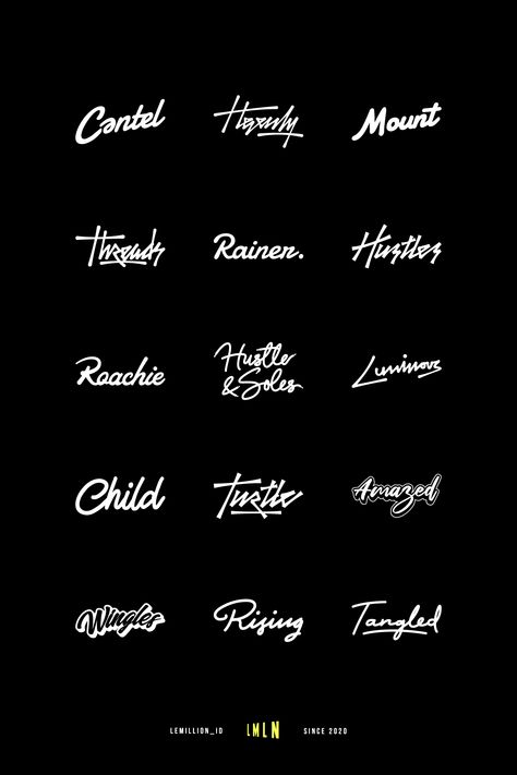 custom handwritten logo for streetwear brand Stussy Font Style, Streetwear Font Design, Graffiti Branding Design, Clothing Font Design, Stussy Logo Design, Streetwear Branding Design, Urban Branding Design, Fonts Streetwear, Stussy Lettering