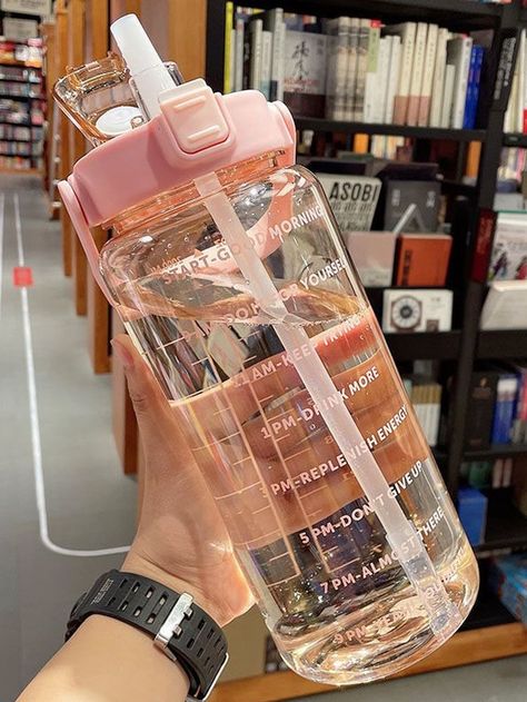 Clear Plastic Water Bottles, 2l Water Bottle, Clear Water Bottle, Stylish Water Bottles, Plastic Drink Bottles, Trendy Water Bottles, Motivational Water Bottle, Portable Water Bottle, Cute Water Bottles