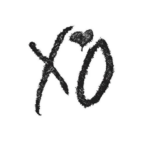 Xo Weeknd Logo, The Weekend Xo Logo, Xo The Weekend Tattoo, The Weekend Tattoo Xo, The Weeknd Embroidery, Xo Logo Design, X O Tattoo, The Weeknd Inspired Tattoos, Xo Tattoo The Weeknd