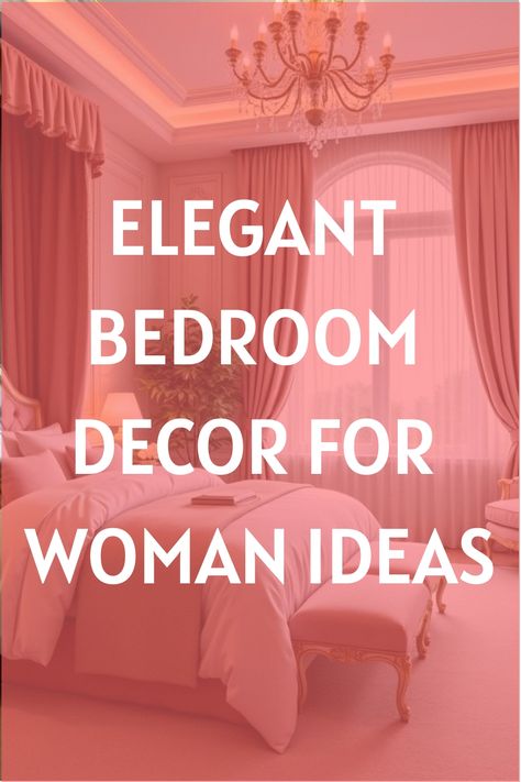 Elegant Bedroom Decor for Woman Ideas Clean Feminine Bedroom, Master Bedrooms Decor Cozy Feminine, Feminine Master Suite, Beautiful Small Bedroom Ideas, Divine Feminine Bedroom, Rose Gold Bedroom Ideas For Women, Aesthetic Woman’s Bedroom, Home Decor Inspiration Bedroom, Young Women Bedroom Ideas