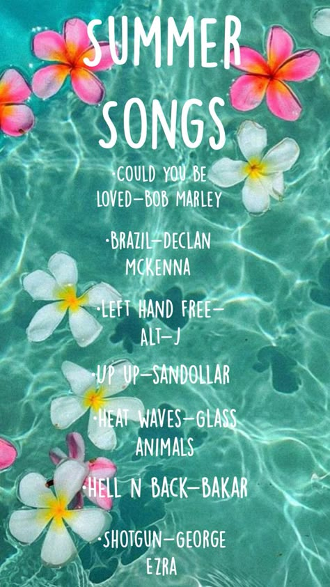 #summer #OBX #Summerplaylist #Playlist #summervibes #summersongs #summerplaylist2024 #sounds of summer Summer Playlist Ideas, Good Summer Songs, Summer Bucket List For Teens, Road Trip Playlist, Summer Songs Playlist, Fun List, Good Summer, Upbeat Songs, Summer Playlist