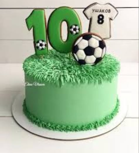 Soccer Birthday Cakes, Football Birthday Cake, Soccer Cake, Soccer Birthday Parties, Yoghurt Cake, Sport Cakes, Football Cake, Pistachio Cake, Soccer Birthday