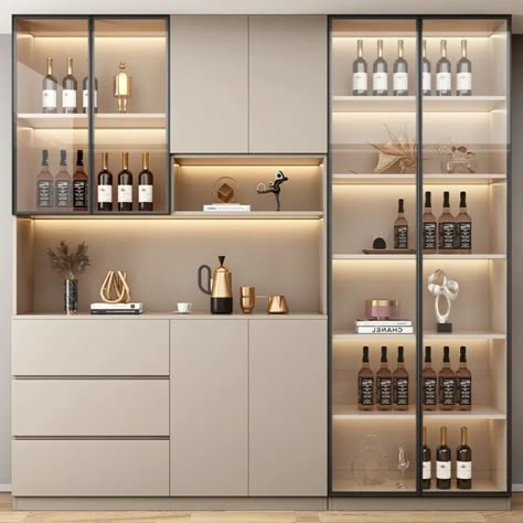 Smarter Shopping, Better Living! Aliexpress.com Crockery Cabinet Design, Crockery Cabinet, Crockery Unit Design, Crockery Unit, High Cabinet, Home Bar Designs, Living Room Restaurant, Corner Storage, Hanging Bar