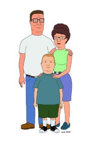 Hank, Peggy, Bobby Hill, Methodist. "Can't you see you're not making Christianity better, you're just making rock and roll worse?" Hank And Peggy Hill, Peggy Hill, Hank Hill, Famous Cartoon Characters, Bobby Hill, Halloween 23, Not Musik, King Of The Hill, Disney Iphone