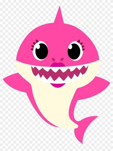 Shark Png, Shark Clipart, Mommy Shark, Clipart Baby, Baby Shark, Pink, White