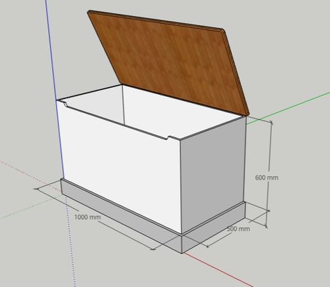 Diy Toy Box Plans, Childrens Storage, Toy Box Plans, Childrens Toy Boxes, Types Of Plywood, Mdf Skirting, Plywood Storage, Diy Kids Furniture, Wooden Toy Boxes