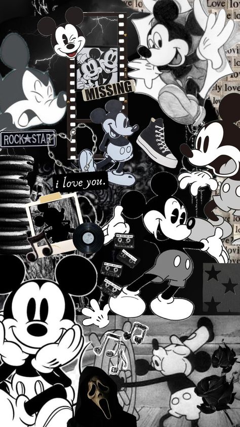 Mickey Mouse🖤#blackandwhiteaesthetic #mickeymouse #steamboatwillie #blackaesthetic #wallpaper #minniemouse Classic Mickey Mouse Wallpaper, Cute Iphone Wallpaper Disney, Mikey Mouse Wallpaper Hd, Mickey Mouse Iphone Wallpaper, Mickey Mouse Aesthetic Wallpaper, Mickymaus Wallpaper Iphone, Mickey Mouse Wallpaper Aesthetic, Mickey Background, Mickey Mouse Collage