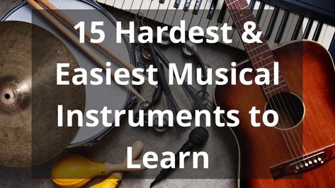 Learning a musical instrument can be one of the most rewarding things you take. No matter what instrument you choose, there are always challenging parts to master any instrument. However, some instruments are naturally harder than others to even learn as a beginner, let alone master. Below is our evaluation of the hardest and easiest musical instruments to learn. Easiest Instrument To Learn, Learning An Instrument, Easy Instruments To Learn, Learn Cello, Music Practice, Free Online Classes, Concert Band, Learn Music, New Skills