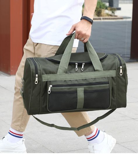 Duffle Bag Men, Nylon Travel Bag, Holdall Bag, Men Bag, Sports Bags Gym, Workout Bags, Travel Handbags, Outdoor Bag, Travel Duffle