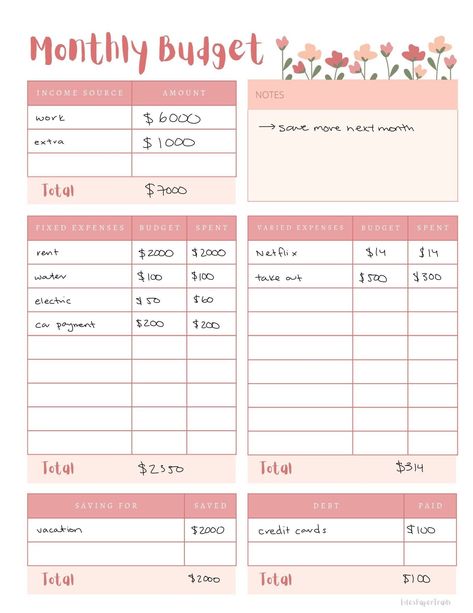 Keep track of your spending and stay on top of your finances with this easy-to-use monthly budget tracker.

 Printable PDF template that you can fill out and track your spending
 Goodnotes template that you can use on your iPad
 Tracks your income, expenses, and net worth
 Helps you set financial goals and stay on track

Get your copy today and start taking control of your Budget Planner Bujo, Goodnotes Budget Template, Bi Weekly Budget Planner, Daily Budget Planner, Goodnotes Budget Planner, Monthly Budget Planner Templates, Budget Planner Printable Free, Free Budget Planner, Aesthetic Budget