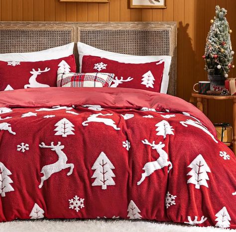 Bedsure Fluffy Duvet Cover Sets! 50% drop when you use UENKWBPG at checkout! Also available in Gray and Green! 🛌 Paid Link in the Bio #fluffy #duvet #christmas #AmazonDeals #DealsOfTheDay #ShopSmart #AmazonDiscounts #BargainHunter #ShopAndSave #AmazonFinds #AmazonSavings #DealAlert #HappilyWhateverYouAreAfter Christmas Duvet Cover, Christmas Duvet, Fluffy Comforter, Christmas Cozy, Queen Size Duvet Covers, Christmas Bedding, Twin Comforter, Queen Comforter Sets, Bed Sets