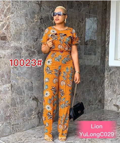 Ankara Jumsute Outfit, Kitenge Trousers For Ladies, Chitenge Trousers For Ladies, Kitenge Jumpsuits For Women, Two Pieces Trouser And Top Nigeria, Top And Trousers Outfit, Two Pieces Trouser And Top, Trouser And Top For Ladies, Chitenge Outfits