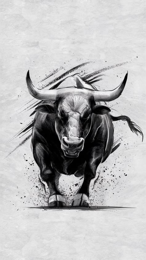 Wild Bull Tattoo, Strong Like Bull Tattoo, Realistic Bull Tattoo Design, Mens Bull Tattoo, Angry Bull Tattoo, Bull Tattoos, Cow Face, Bull Logo, Dark Art Tattoo