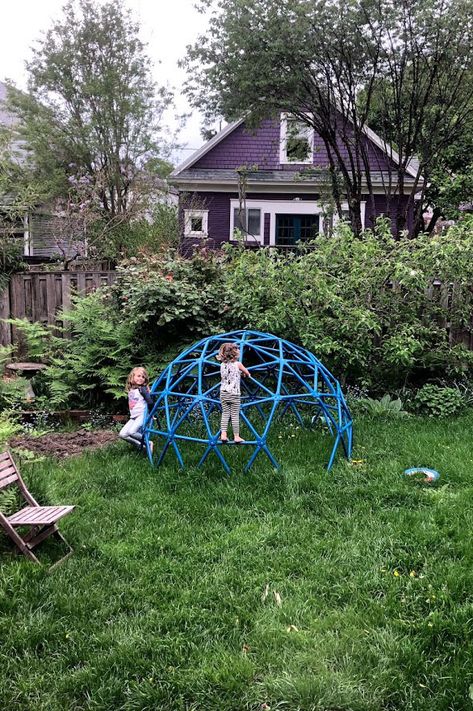 kids climbing dome Climbing Dome, Backyard Play Spaces, Climbing Frames, Dome Structure, Backyard Kids, Kids Climbing, Plastic Window, Backyard Remodel, Climbing Frame