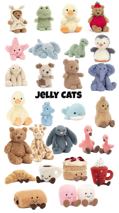 Cutesy 🩷🩷🩷 Christmas Wishlist Ideas, Girly Christmas Gifts, Cute Christmas Ideas, Jellycat Stuffed Animals, Jelly Cat, Girly Christmas, Cute Squishies, Big Plush, Xmas Wishes