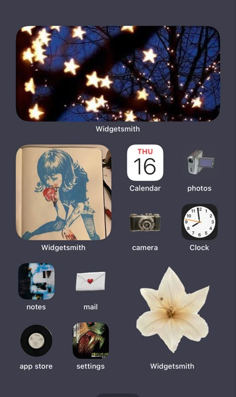 Aesthetic Iphone Lockscreen Layout, Simple Phone Themes, Ipad Widget Layout, I Phone Layout Ideas, Styling Your Phone, Cool Phone Themes, Widget Home Screen Ideas, Phone Themes Iphone, Phone Inspo Home Screen