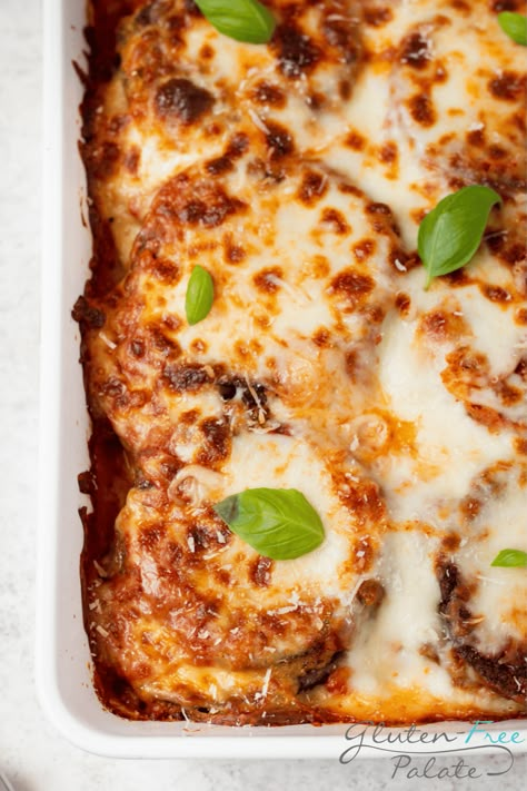 Eggplant Parmesan Baked Gluten Free, Gluten Free Egg Plant Parmesan, Gf Eggplant Parmesan, Gluten Free Eggplant Parm, Chicken Parm Gluten Free, Eggplant Recipes Gluten Free, Gluten Free Eggplant Recipes, Italian Restaurant Recipes, Eggplant Parmesan Recipes