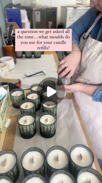 Willow & Finn | Luxury Refillable Candles | Botanical Wellbeing on Instagram: "With the right wax it’s just so much easier to pop out the refills from the glass jar. We tried silicon moulds but they’re expensive, not easily recyclable and difficult to remove from. I have to say, it’s also strangely satisfying to just tap and the candle pops out 😊  #wholeliving  #sustainablegifts  #ethicalproducts  #reusablepackaging  #ourplanetourhome  #ecoliving  #wellnesslifestyle #handmadecandle  #handmadecandles #refillablecandles" Candle Refill, Expensive Candles, Reusable Packaging, Eco Living, Sustainable Gifts, Pop Out, The Glass, Handmade Candles, Glass Jar