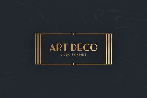 This is 1 of 1000s of beautiful Graphics, ready to use and waiting for you to download now at Envato Elements Film Studio Logo, Art Deco Graphic Design, Art Deco Logo, New Art Deco, Illustrations Ideas, Deco Font, Art Deco Inspiration, Espresso Martini, Envato Elements