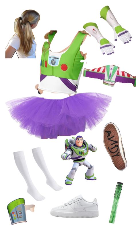 I was bored Buzz Lightyear Costume Girl, Cute Buzz Lightyear Costume, Buzz Lightyear Costumes, Disfraz Buzz Lightyear, Buzz Costume, Buzz Lightyear Halloween Costume, Hoco Fits, Buzz And Jessie, Lightyear Costume