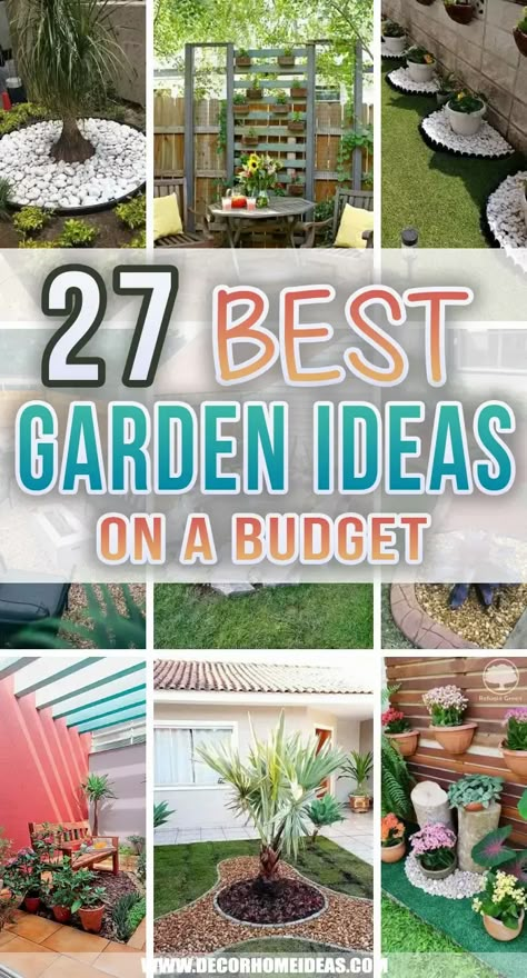 27 Great Ideas to Transform Your Garden on a Budget Dreamy Garden, Cheap Backyard, Eco Friendly Garden, Garden Ideas Cheap, Budget Garden, Garden Makeover, Diy Backyard Landscaping, Diy Garden Projects, Budget Backyard