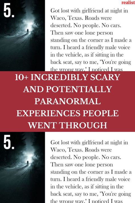 Scary True Stories Paranormal, Retirement Hobbies, True Creepy Stories, Short Scary Stories, Paranormal Activities, Short Creepy Stories, Scary Tales, Paranormal Stories, Paranormal Experience