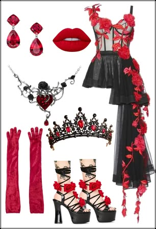 Queen Of Hearts Outfit, Red Queen Costume, Queen Of Hearts Halloween Costume, Hearts Outfit, Queen Of Hearts Halloween, Alice In Wonderland Outfit, Mad Hatter Costume, Lizzie Hearts, Heart Costume