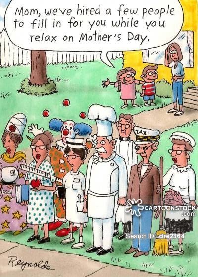 Mom, We've Hired A Few People To fill In for You While You Relax On Mother's Day Happy Mother's Day Funny, Mothers Day Cartoon, Mother Day Quotes, Happy Mothers Day Images, Happy Mothers Day Wishes, Mothers Day Pictures, Mothers Day Images, Happy Mother Day, Happy Mother Day Quotes