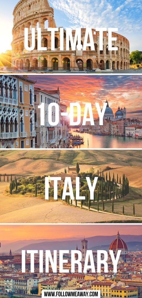 Ultimate 10-Day Italy Itinerary Hidden Italy, Italy Honeymoon Itinerary, Italian Tour, Italy Trip Itinerary, Italy Vacation Itinerary, 10 Days In Italy, Italy Road, Italy Tour, Italy Trip Planning