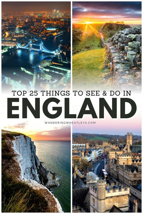 England Day Trips, Top Things To Do In England, Best Things To Do In England, 7 Days In England, Where To Go In England, England Trip Itinerary, What To Do In England, Best Places To Visit In England, England Attractions