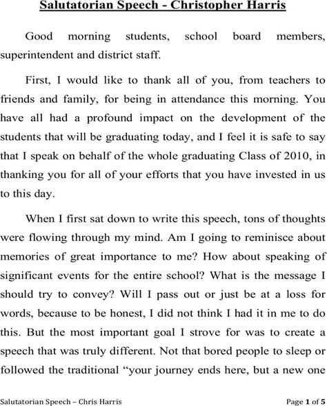 11+ Salutatorian Speech Examples Word Pdfs - Word Excel Fomats Salutatorian Speech Ideas, Graduation Speech High School, Funny Graduation Speeches, Student Council Speech Examples, Salutatorian Speech, Student Council Speech, Informative Speech Topics, Speech Examples, Graduation Poems