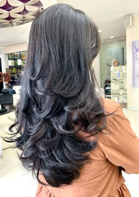 Haircuts For Long Hair With Layers, Hairstyles For Layered Hair, Long Layered Haircuts, Long Dark Hair, Haircuts For Medium Hair, Haircuts Straight Hair, Long Layered Hair, Haircuts For Long Hair, Hair Inspo Color