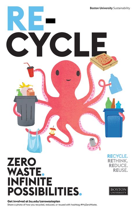 David Pohl produced a series of posters for Boston University's Sustainability Zero Waste Campaign.

Illustration by DAVID POHL, copyright protected. #illustration #art #editorial #spot #zerowaste #sustainability #recycle #reduce #emissions #reuse Recycling Campaign Poster, Recycling Poster Ideas Graphic Design, Sustainability Campaign Design, Recycle Poster Design Creative, Recycle Illustration Design, Plastic Recycling Poster, Eco Friendly Poster Design, Sustainable Poster Design, Recycling Poster Ideas