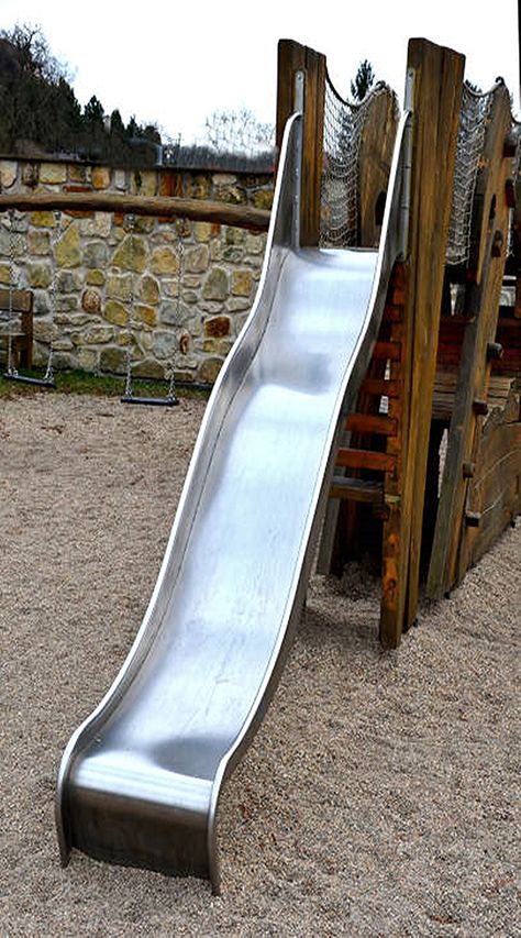 Diy Outdoor Slide, Homemade Slide, Backyard Slide, Playground Slides, Diy Slide, Indoor Slide, Outdoor Slide, Diy Slides, Kids Backyard