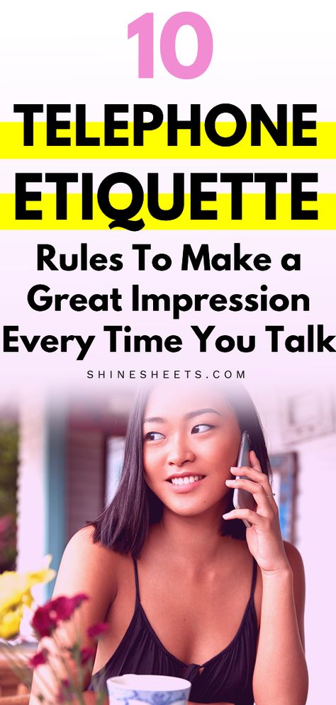 Phone Etiquette Manners, Telephone Etiquette, Professional Etiquette, Office Etiquette, Email Etiquette, Phone Etiquette, Etiquette Rules, Organization Life, Conversation Skills