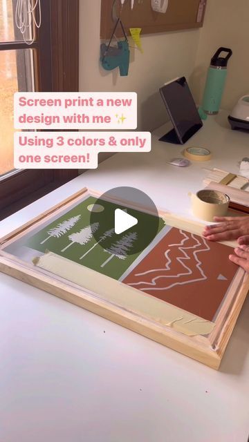 293 likes, 13 comments - mellowmoonapparel on November 18, 2022: "Don’t I make it look easy ? 😂 I don’t own a screen printing press yet, but didn’t want to limit myself to only doing one color prints, so yes it is possible to do multiple colors with just one screen!😊 It may take a few extra steps but it’s doable! New crewnecks coming soon! ❤️ #natureapparel #outdoorapparel #outdoorsy #outdoorsygirl #outdoorsadventures #lovestheoutdoors #exploretheoutdoors #outdoorswomen #outdoorsmen #wild Htv Screen Printing, Screen Print Multiple Colors, Silkscreen Printing Ideas, Screen Printing Multiple Colors, Screen Printing Ideas, Screen Printing Press, Outdoorsy Girl, Screen Printing Clothes, Diy Screen Printing