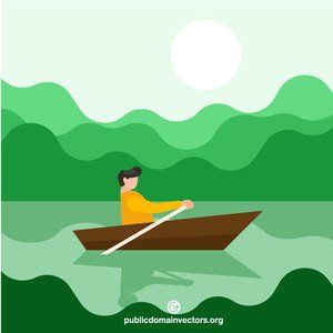 PublicDomainVectors.org-Man rowing boat on the river Man Rowing Boat, Raya Card, Boat Clipart, Rowing Boat, Clipart Free, Girls Camp, Gif Animation, Row Boat, Free Clipart