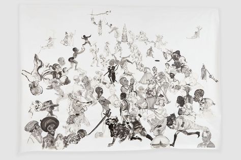 Kara Walker’s Ghosts of Future Evil | The New Yorker Kara Walker, Francis Picabia, Art Articles, Walker Art, Contemporary Art Daily, Racing Art, Sumi Ink, History Painting, Autumn Art