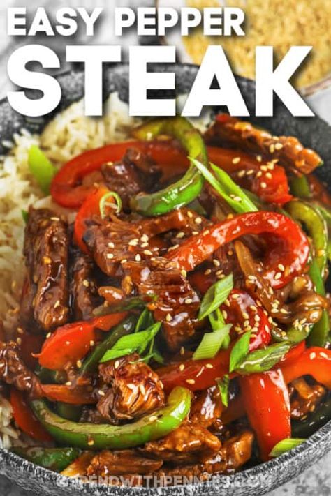 Taste Of Home Pepper Steak, Stovetop Pepper Steak, Salt And Pepper Steak, Sizzling Chinese Pepper Steak, Skillet Pepper Steak, What To Make With Sizzle Steak, Dutch Oven Pepper Steak, Sirloin Tips With Peppers And Onions, Peppered Steak And Rice