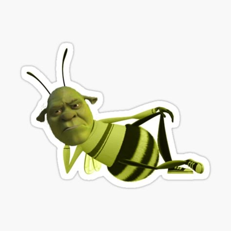 Funny Stickers | Redbubble Snapchat Stickers, Bee Sticker, Stickers Cool, Stickers Redbubble, Meme Stickers, Stickers For Sale, Sticker Ideas, Shrek, Funny Stickers