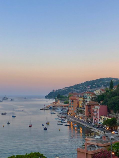 france, city, ocean A Town With An Ocean View, Coastal City Aesthetic, Sea Side City, Beach City Aesthetic, Neighborhood Ideas, Mediterranean City, Beach Cities, Shark Boy, Water Sunset