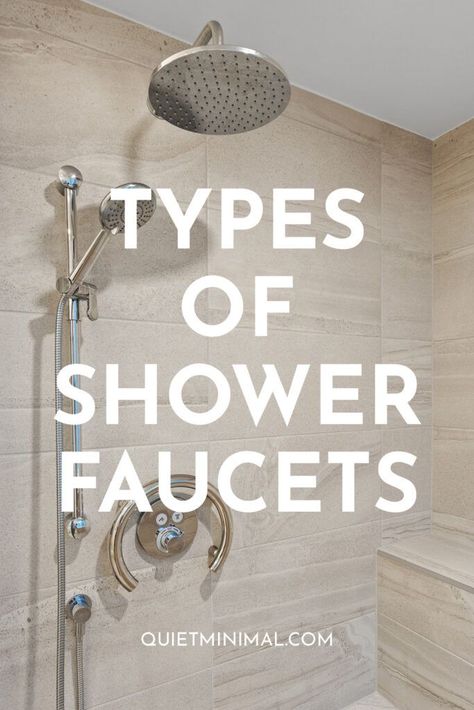 types of shower faucets Tub Shower Faucet System, Shower Head System, Types Of Showers Bathroom, Shower Handles Ideas, Types Of Shower Heads, Bathroom Shower Faucet Ideas, Best Shower Faucets, Modern Shower Fixtures, Shower Systems With Handheld