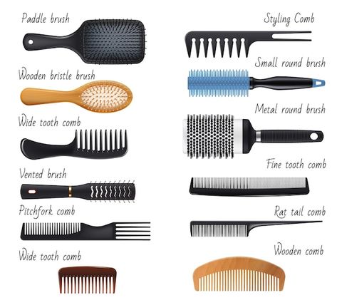 Hair Brushing, Hair Salon Tools, Home Hair Salons, Hair Academy, Hairdresser Salon, Hair Care Tools, Good Shampoo And Conditioner, Rat Tail, Paddle Brush